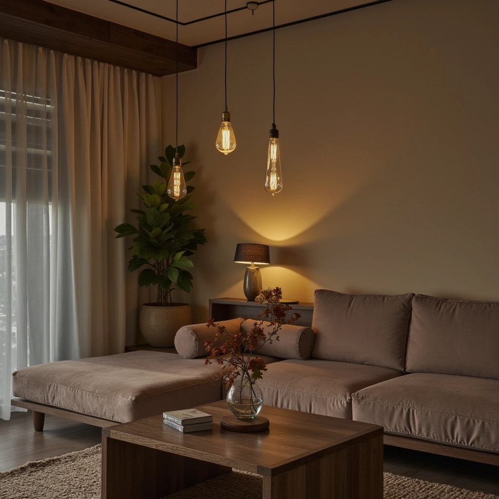 6. Rustic Lighting