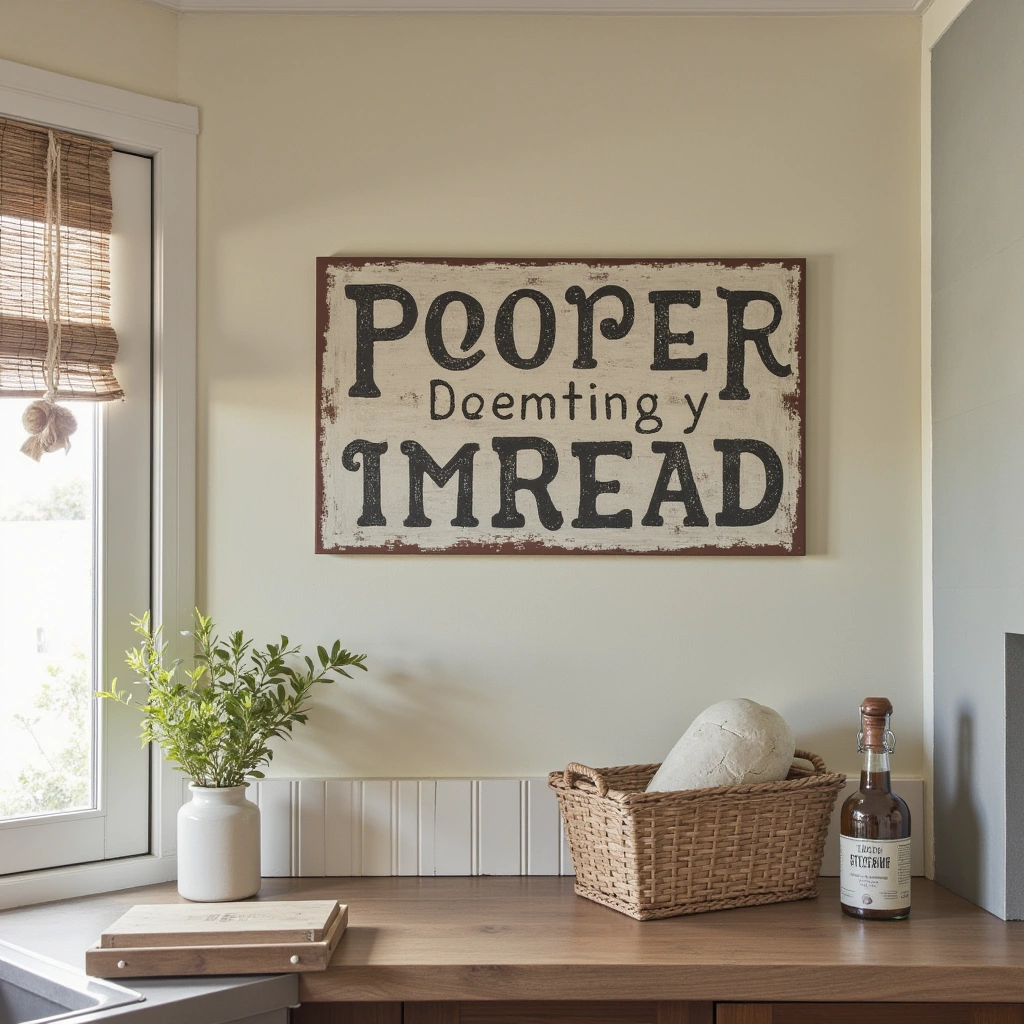18. Antique Kitchen Signs